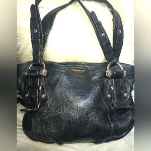 B. Makowsky Leather Shoulder Bag